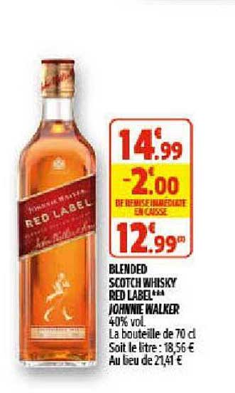 blended scotch whisky red label johnnie walker