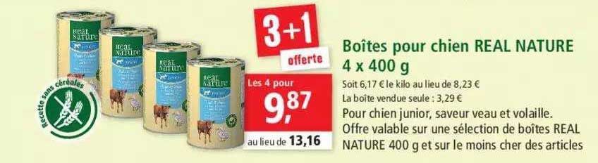 boîtes pour chien real nature