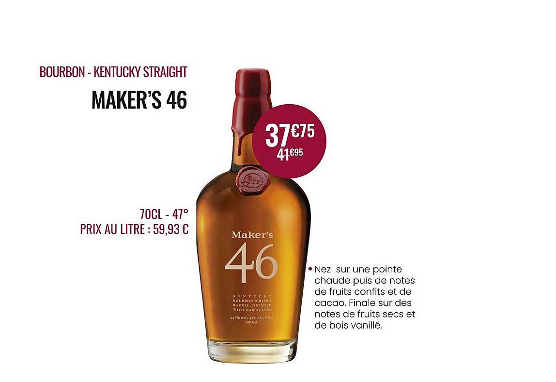 bourbon - kentucky straight maker's 46