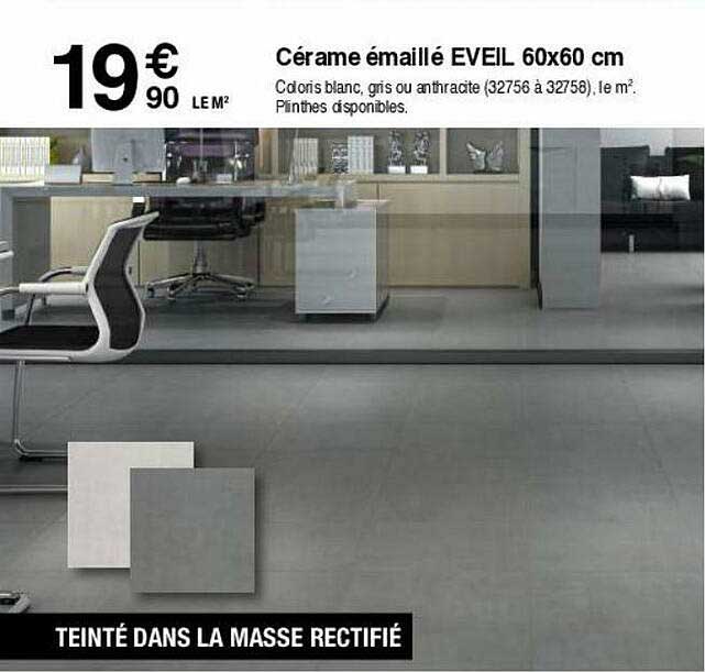 cérame émaillé eveil 60x60 cm