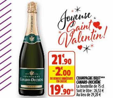 champagne brut canard-duchêne