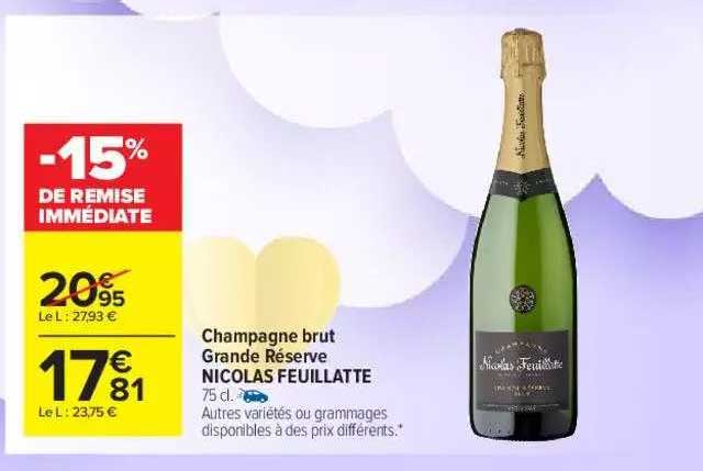 champagne brut grande réserve nicolas feuillatte