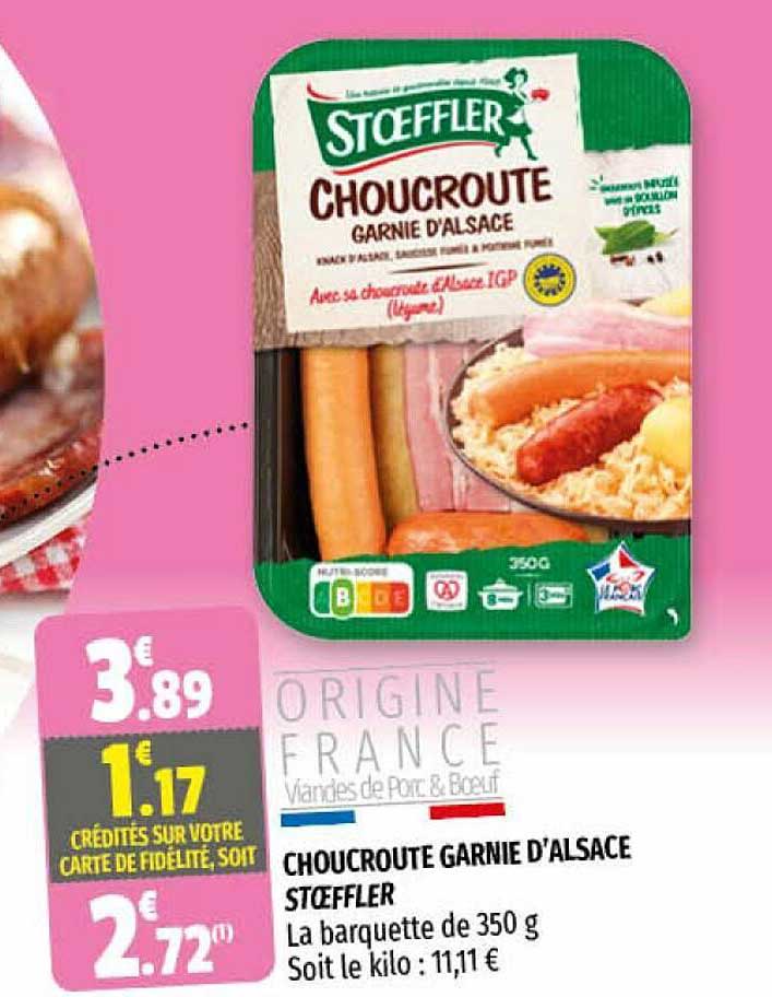 Choucroute Garnie D'alsace Stoeffler
