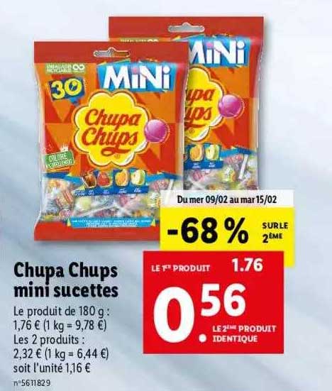 chupa chups mini sucettes