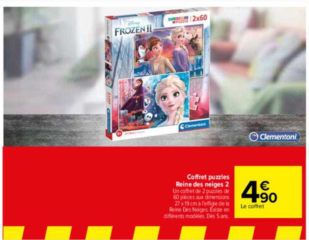 Coffret Puzzles Reine Des Neiges 2 Clementoni