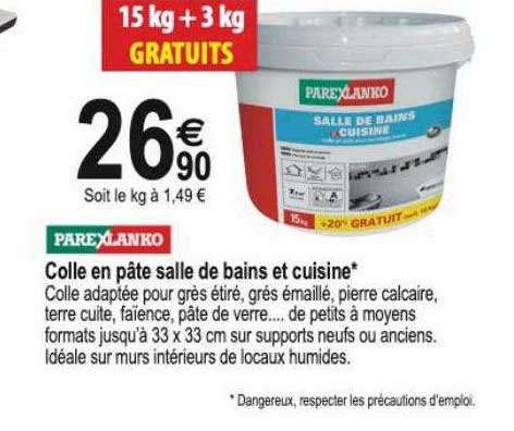 Colle En Pâte Salle De Bains Et Cuisine Parexlanko