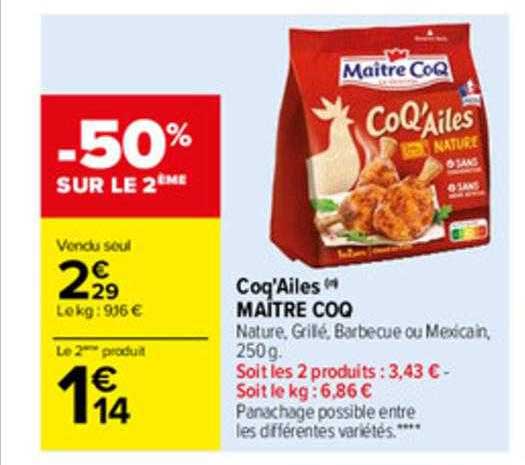 Coq'ailes Maître Coq