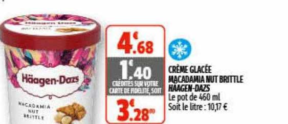 crème glacée macadamia nut brittle häagen-dazs