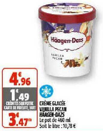 crème glacée vanilla pecan häagen-dazs