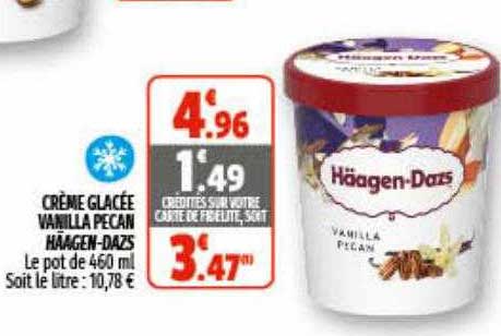 crème glacée vanilla pecan häagen-dazs