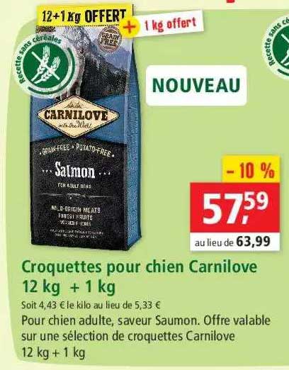Croquettes Pour Chien Carnilove 12 Kg