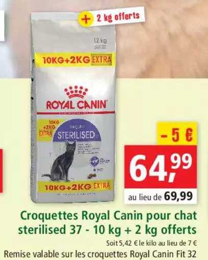 croquettes royal canin pour chat sterilised