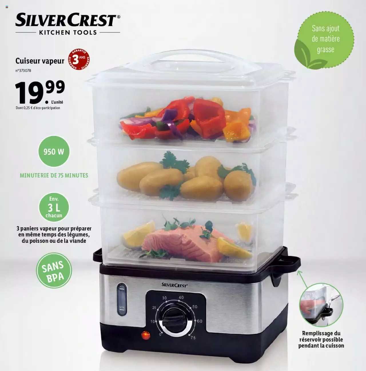 cuiseur vapeur silver crest