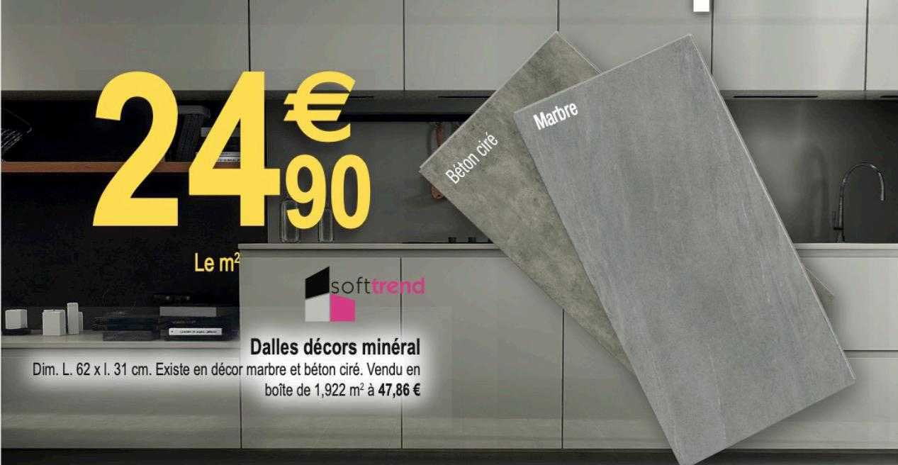 dalles décors minéral