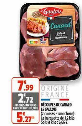 découpes de canard le gaulois