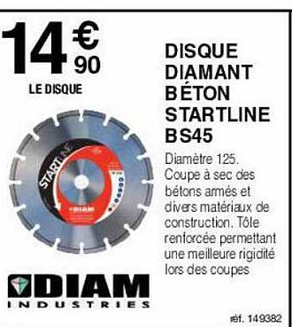 disque diamant béton starline bs45