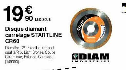 disque diamant carrelage startline cr60