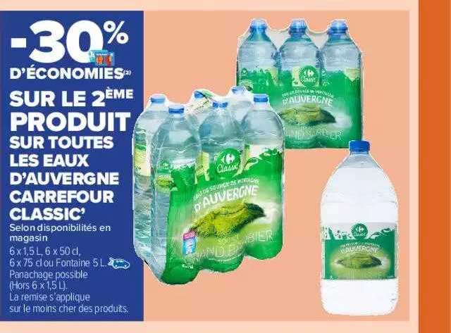 eaux d'auvergne carrefour classic'