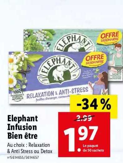 éléphant infusion bien être