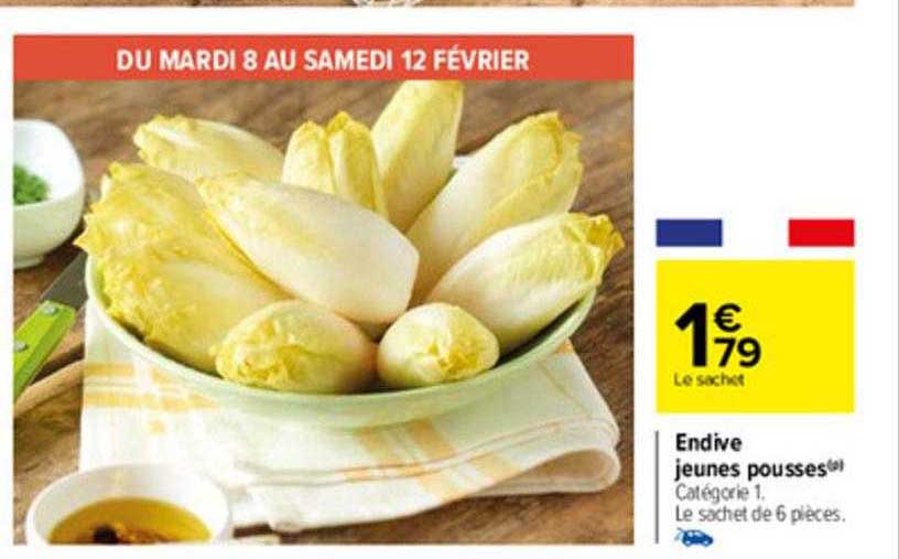 endive jeunes pousses