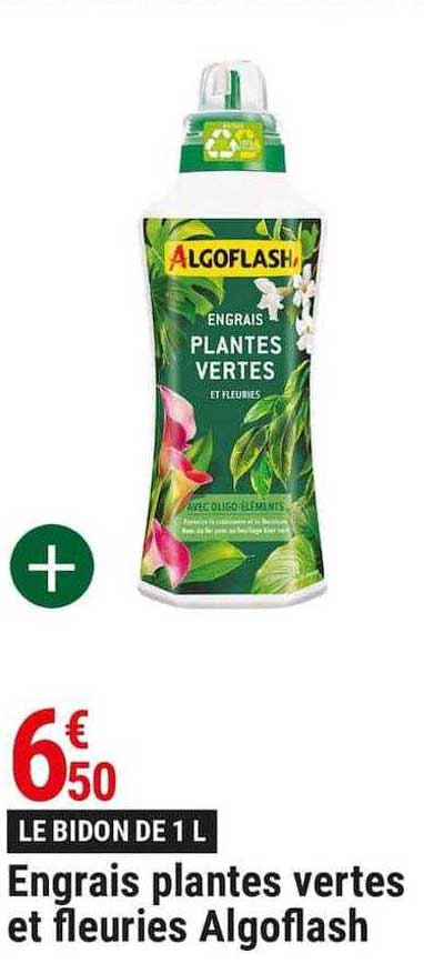engrais plantes vertes et fleuries algoflash