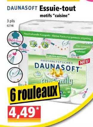 essuie-tout motifs "cuisine" daunasoft