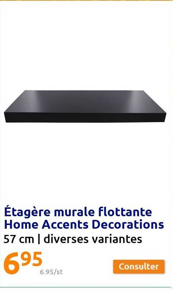 étagère murale flottante home accents decorations
