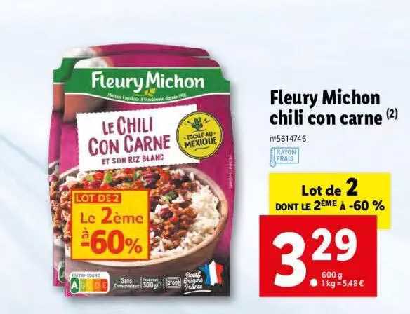 fleury michon chili con carne