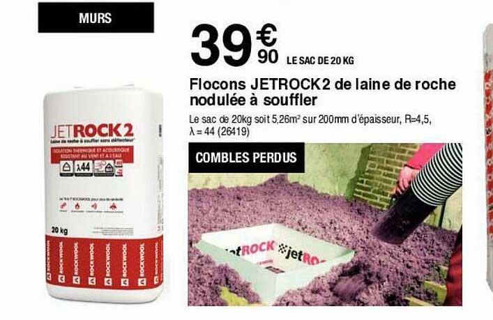 Flocons Jetrock2 De Laine De Roche Nodulée à Souffler