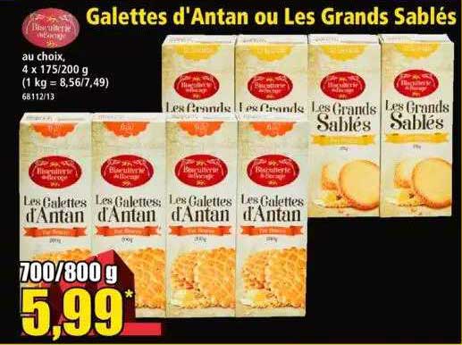 galettes d'antan ou les grands sablés