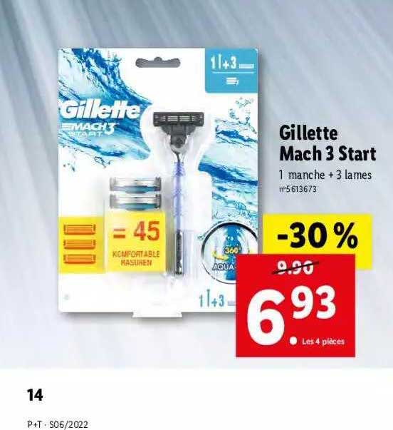 gillette mach 3 start