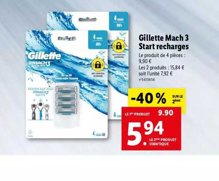gillette mach 3 start recharges