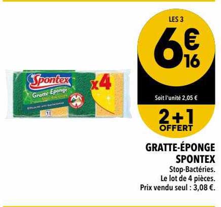 gratte-éponge spontex