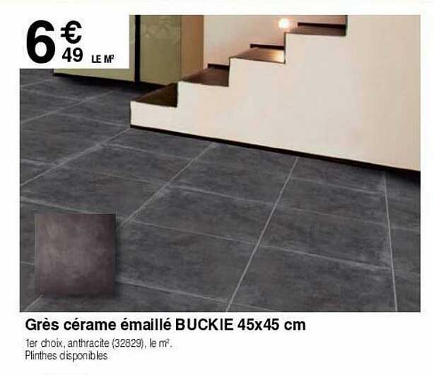 grès cérame émaillé buckie 45x45 cm