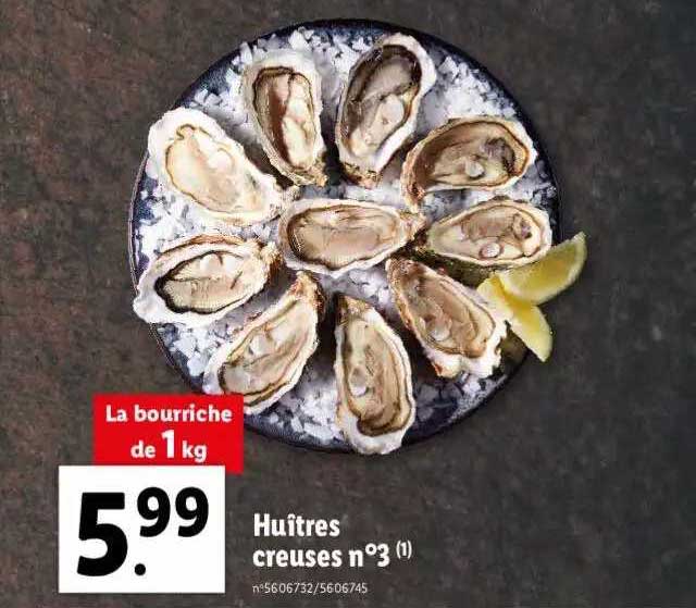 Huîtres Creuses N°3