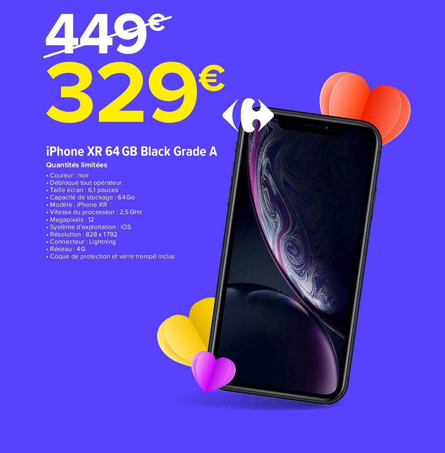 iPhone xr 64 gb black grade a
