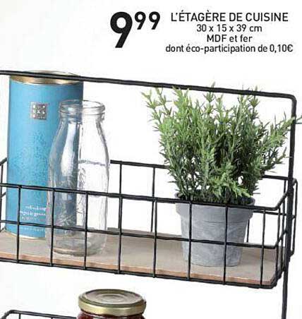 l'étagère de cuisine