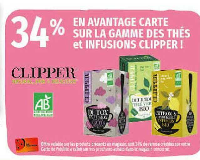 La Gamme Des Thés Et Infusions Clipper!