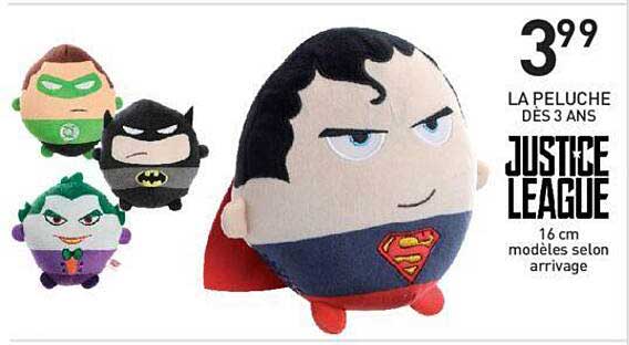 la peluche dès 3 ans justice league