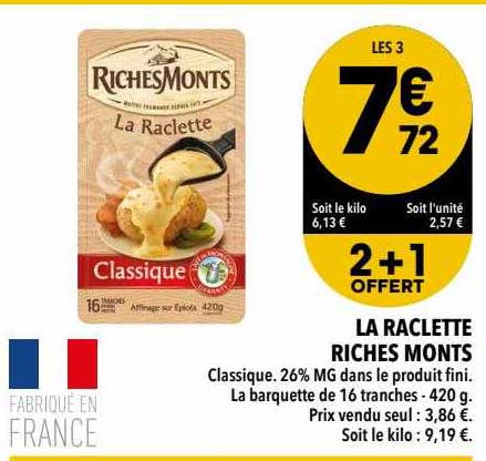 la raclette riches monts