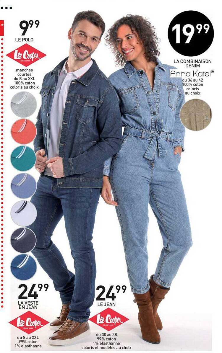 la veste en jean lee cooper, le jean lee cooper