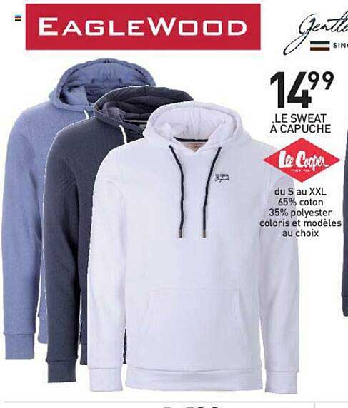 le sweat à capuche lee cooper