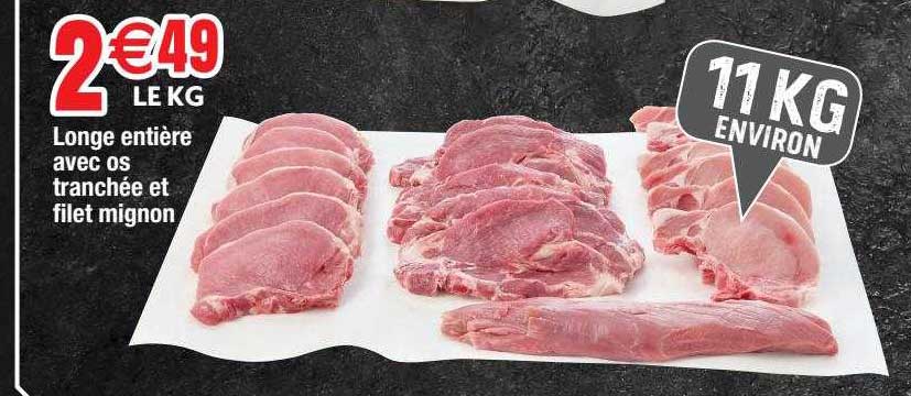 Longe Entière Avec Os Tranchée Et Filet Mignon