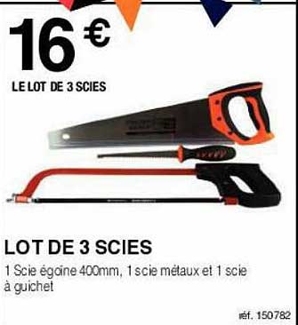 Lot De 3 Scies