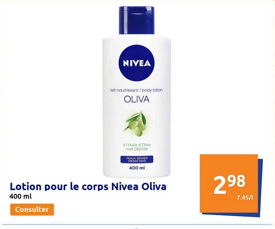 lotion pour le corps nivea oliva