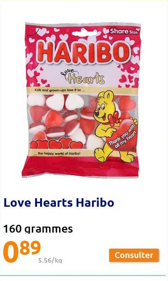 love hearts haribo