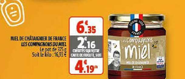 miel de châtaignier de france les compagnons du miel