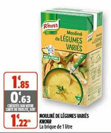 mouliné de légumes variés knorr
