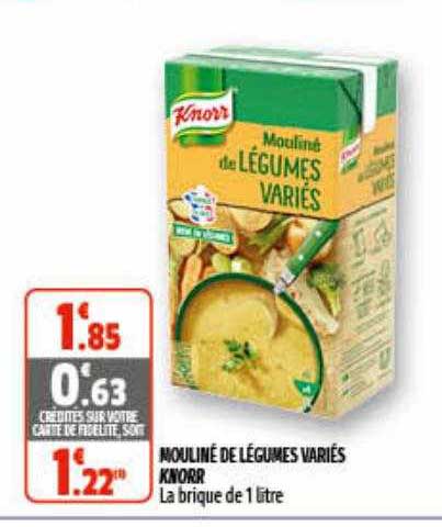 mouliné de légumes variés knorr