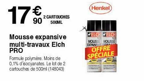 mousse expansive multi-travaux elch pro